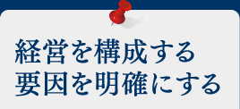 経営を構成する
要因を明確にする