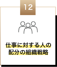 仕事に対する人の配分の組織戦略